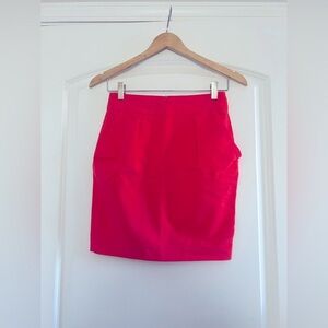 Zara Basics Mini Red Pencil Skirt | Size XS